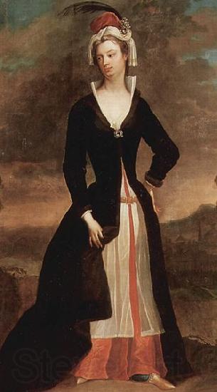 Charles Jervas Portrat der Lady Mary Wortley Montagu France oil painting art